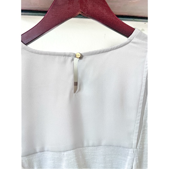 BCBGMaxAzaria Sheer drape back Top Size Small - Picture 5 of 5